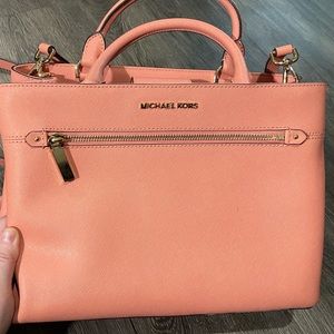 Michael Kors peach Satchel